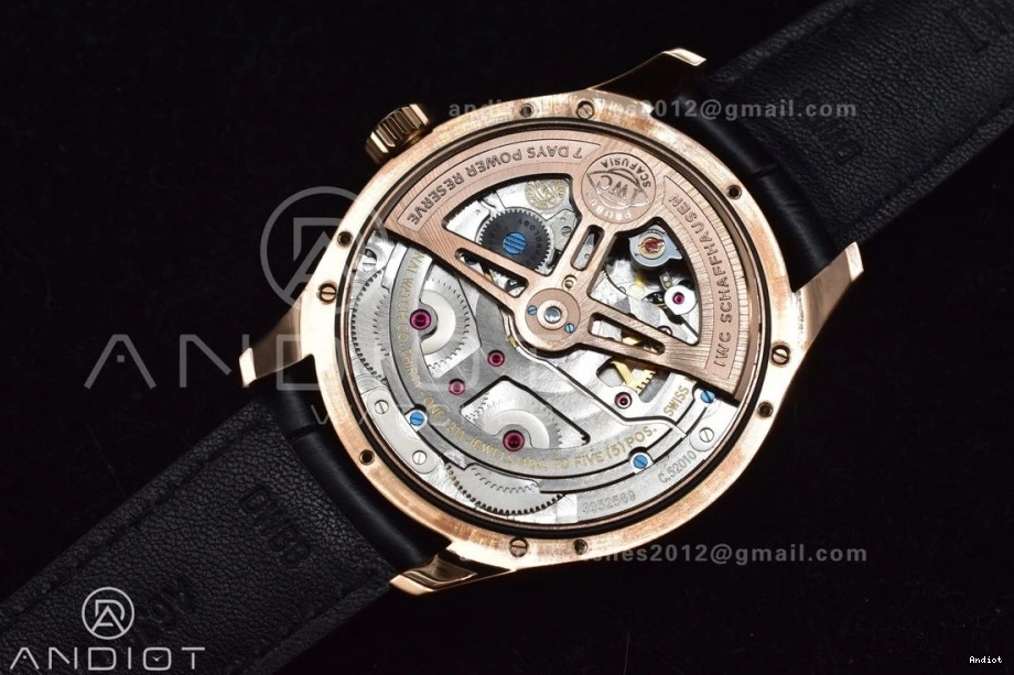 on 5033 Clone RG 1:1 Calendar Black Best Edition Perpetual Portugieser Dial A52610 Leather White Strap APSF 0131